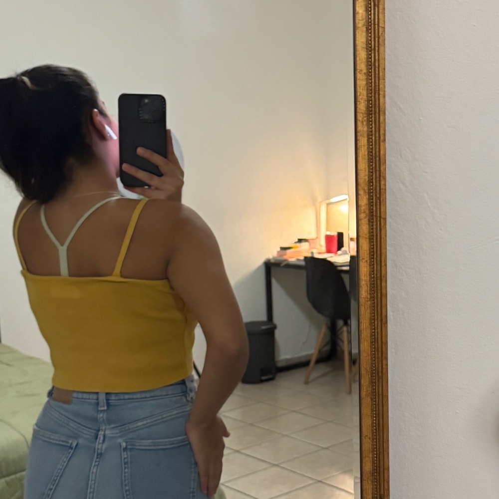 Yellow Ruffle Top - Picture 2 of 5